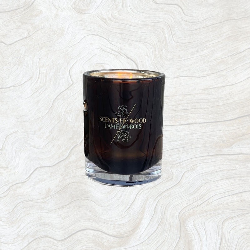 Ebony in Oak Candle