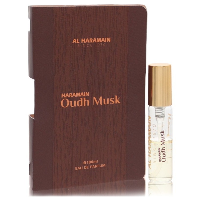 Al Haramain Oudh Musk By Al Haramain Vial (Sample) .06 Oz / 2 Ml for Men