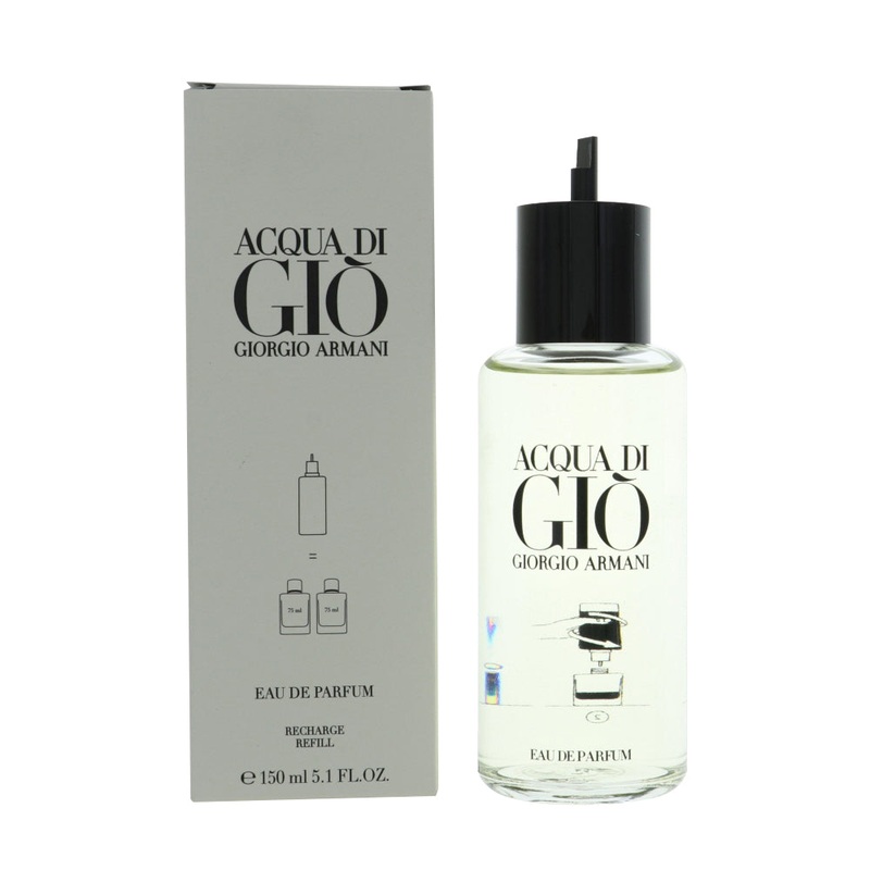 Acqua Di Gio By Giorgio Armani Cologne 5.1 Oz Edp Recharge Refill For Men – Box