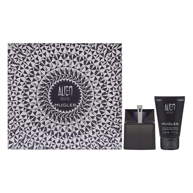 Alien Man Mugler by Mugler for Man 2 Piece set Includes: 1.7 oz Eau de Toilette Spray + 1.7 oz Hair & Body Shampoo