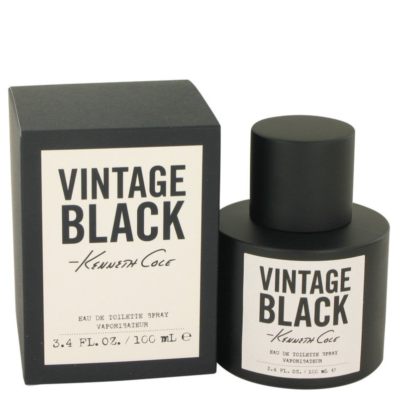 Kenneth Cole Vintage Black by Kenneth Cole For Men Eau De Toilette Spray 3.4 oz