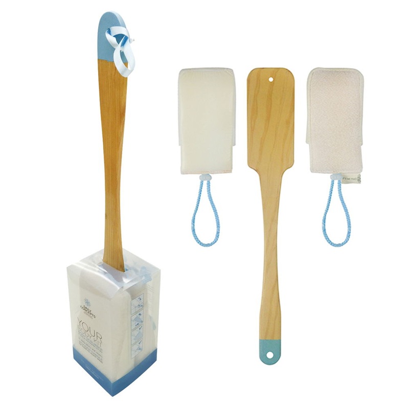 Daily Concepts Your Body Kit 3 Piece Set: Body Scrubber, Body Applicator and Wooden Handle