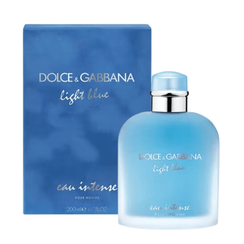 Dolce & Gabbana Light Blue Eau Intense Pour Homme Eau de Parfum Men’s Aftershave Spray (50ml, 100ml, 200ml) 50ml