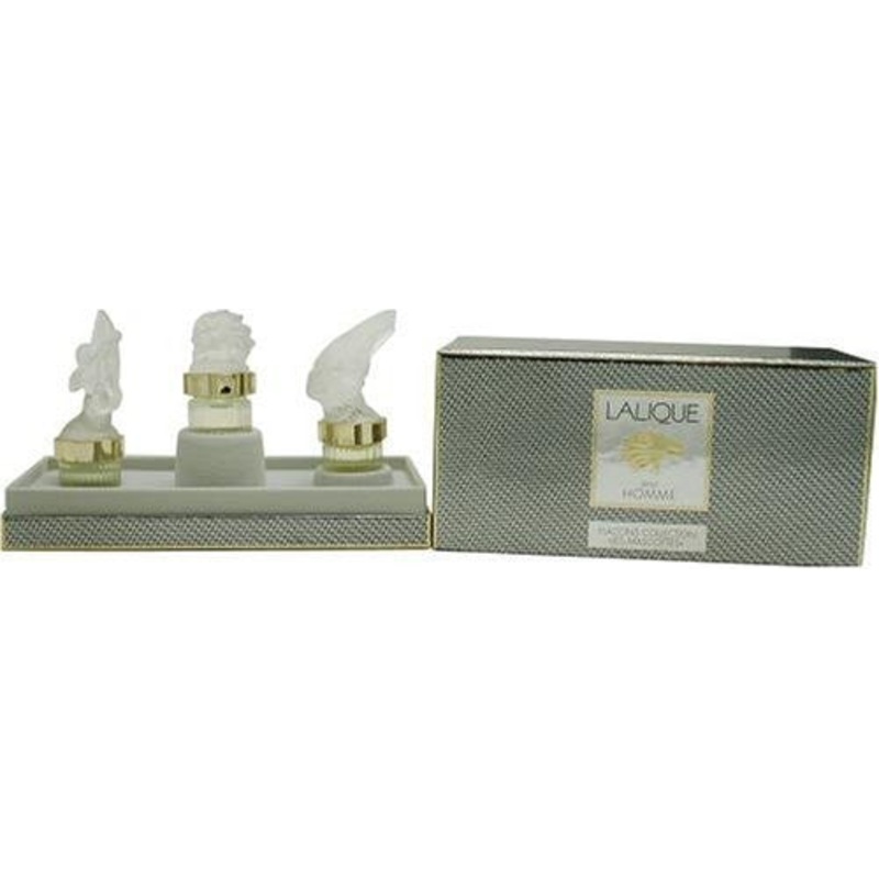 Lalique Men’s Mascot Miniature Coffret Collectible Set by Lalique 0.16 Oz. For Men