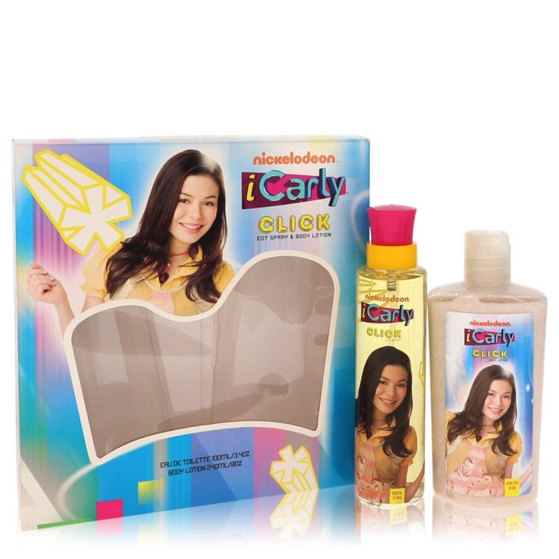 iCarly Click by Marmol & Son Gift Set — 3.4 oz Eau De Toilette Spray + 8 oz Body Lotion for Women – Premium Designer Fragrance