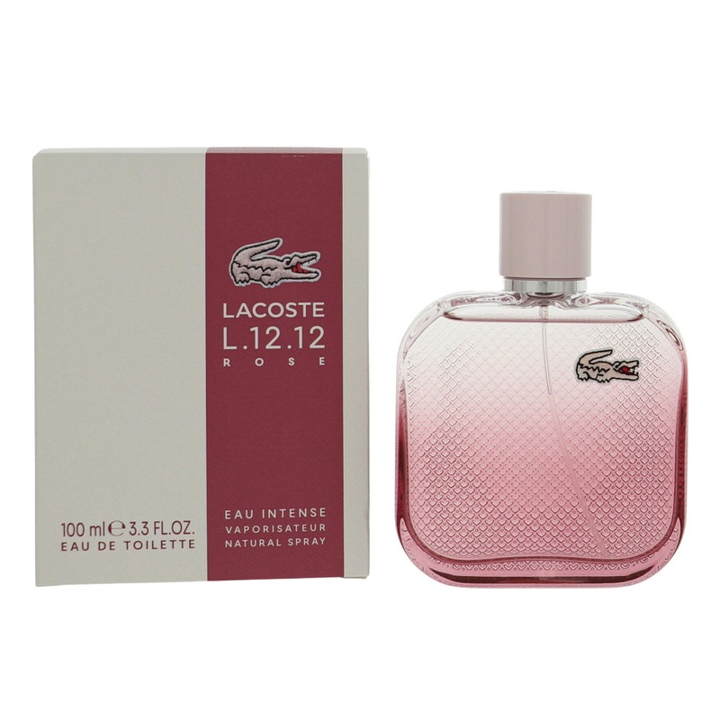 Lacoste L.12.12 Rose Eau Intense By Lacoste Perfume 3.3 Oz Edp Spray For Women – Box