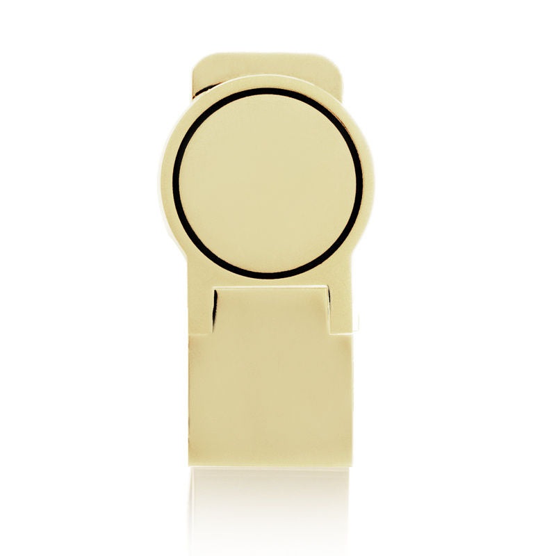 Aeropen Money Clip ( Round Gold Polish ) Model No. MC-839G