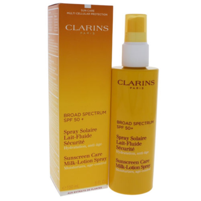 Clarins Sunscreen Care Milk-Lotion Spray SPF 50+ 5.0 OZ Body Lotion