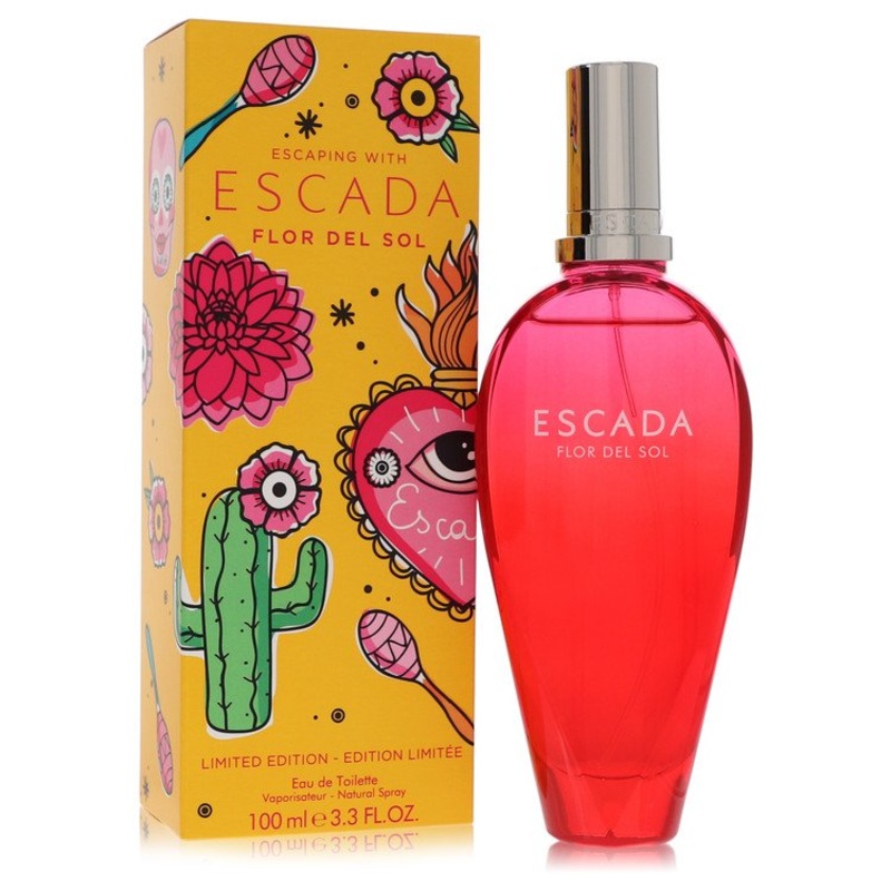 Escada Flor Del Sol by Escada Eau De Toilette Spray (Limited Edition) 3.4 oz for Women – Premium Designer Fragrance