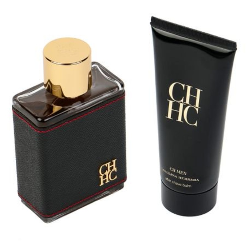 Carolina Herrera CH 2PCS Gift Set – 100ML EDT Spray + 100ML After Shave Balm (Men)