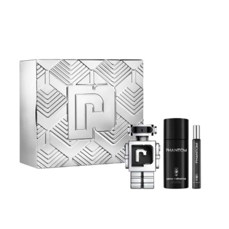 Paco Rabanne Phantom Eau De Toilette Gift Set Spray (100ml) with Deodorant and 10ml EDT