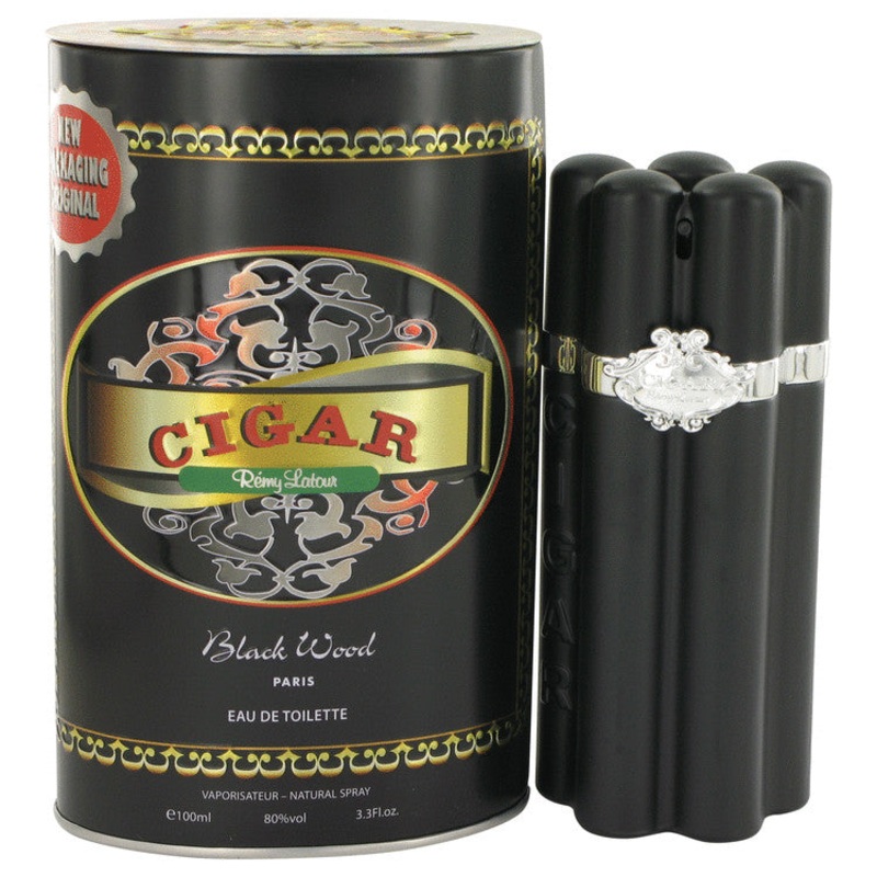 Cigar Black Wood by Remy Latour For Men Eau De Toilette Spray 3.3 oz