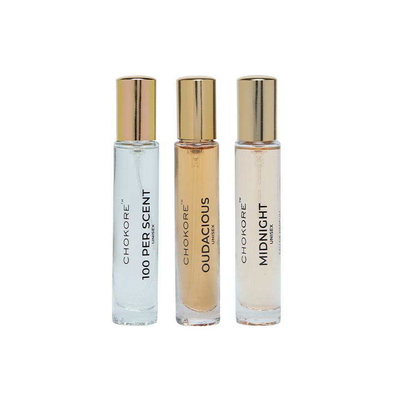 100 Per Scent  Oudacious  Midnight | 3 x 15ml Unisex Perfume Combo | (Evening / Night)