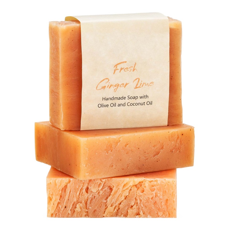 Natural Bar Soap 3 Pack – Fresh Ginger Lime