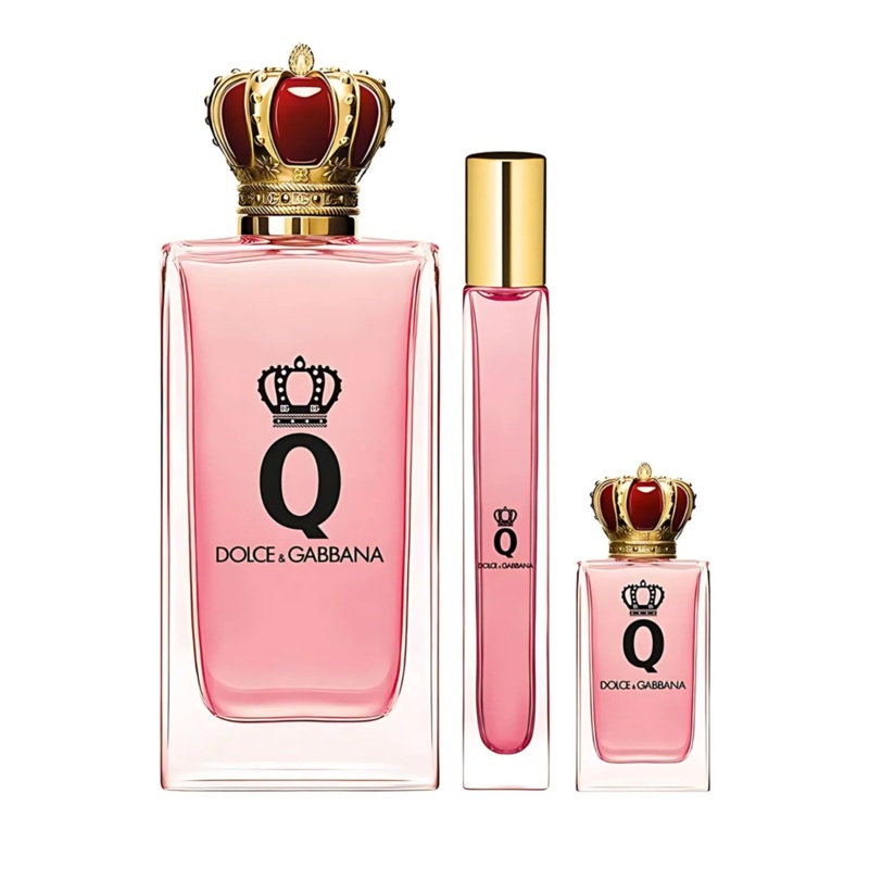Dolce & Gabbana Queen 3PCS Gift Set – 100ML EDP Spray + 10ML EDP Spray + 5ML EDP Spray (Women)