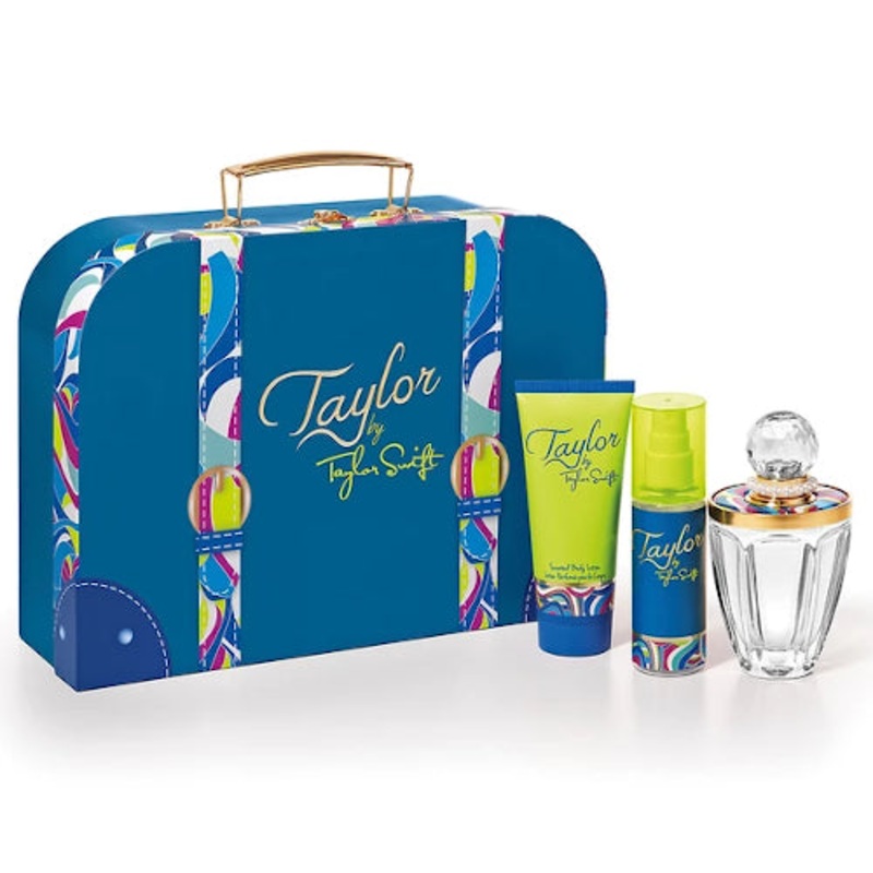 Taylor By Taylor Swift 3PCS Gift Set – 100ML EDP Spray + 100ML Scented Body Lotion + 80ML Scented Hair Mist (Women)