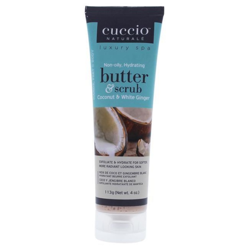 Butter and Scrub – Coconut and White Ginger by Cuccio for Unisex – 4 oz Scrub