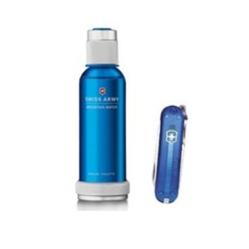 Mountain Water Gift Set by Swiss Army 2 Piece Gift Set: 3.4 oz Eau de Toilette Spray + Swiss Knife for Women for U