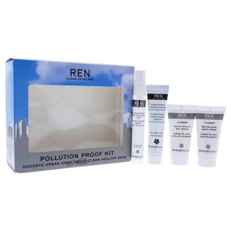 Pollution Proof Kit by REN for Unisex – 4 Pc Kit 4  Pc Kit