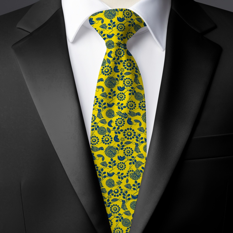Chokore Lemon Green & Blue Silk Tie – Indian at Heart line