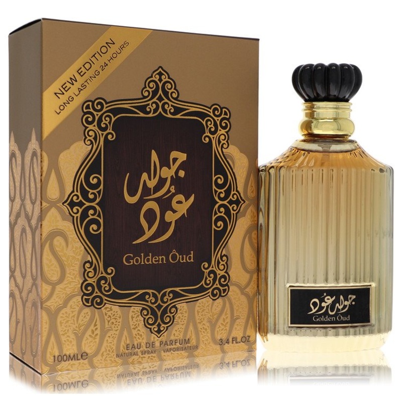 Lattafa Asdaaf Golden Oud by Lattafa For Men Eau De Parfum Spray (Unisex) 3.4 oz