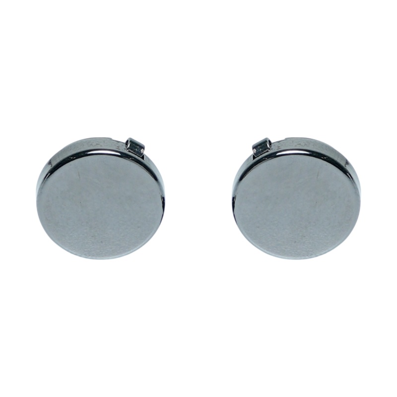 Glossy Black Brass Cuff Buttons  Easy-Fit Elegant Wear