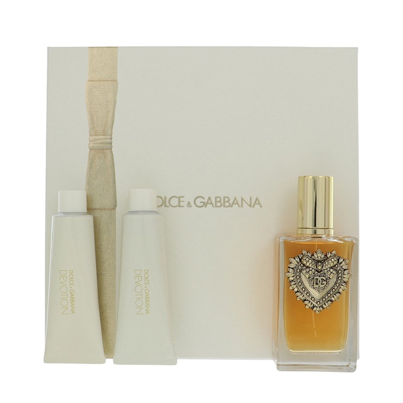 Perfume Dolce & Gabbana Devotion 3Pcset 3.4 Oz  / 1.7 Oz Bl / 1.7 Oz S.Gel for Women