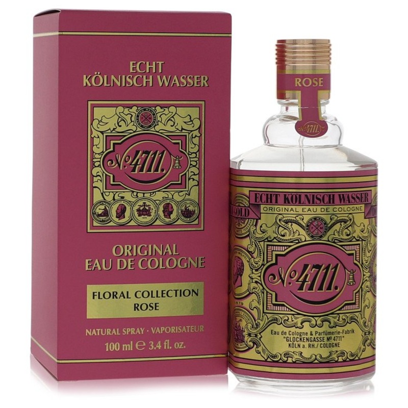 4711 Floral Collection Rose by 4711 For Men Eau De Cologne Spray (Unisex) 3.4 oz