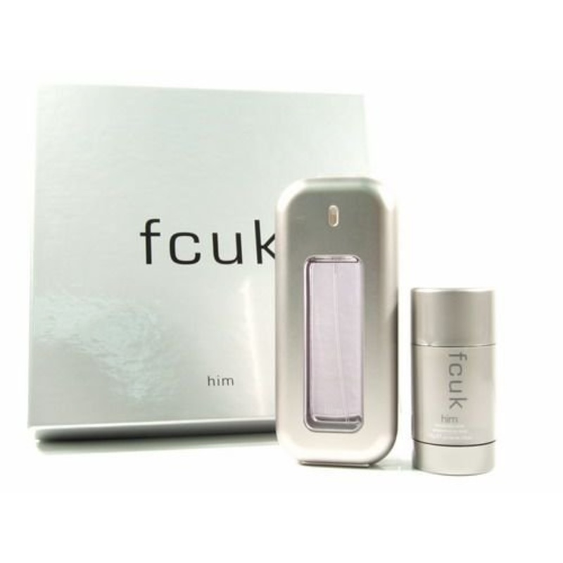 FCUK Gift Set by Fcuk 2 Piece Gift Set: 1.7 Oz Eau De Toilette Spray + 2.6 Oz Deodorant Stick. For Men