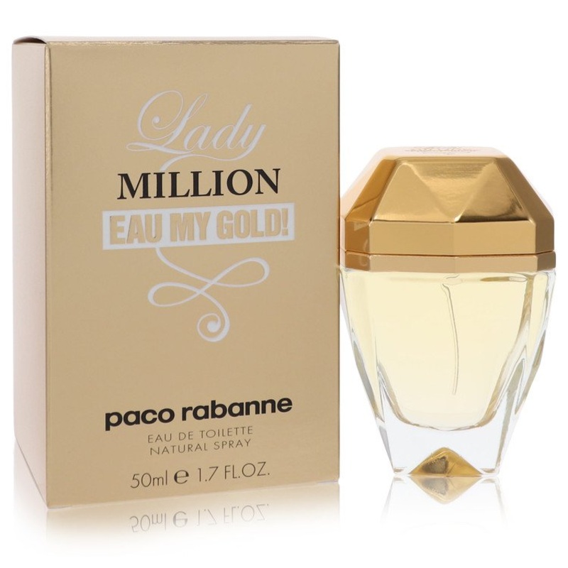 Lady Million Eau My Gold By Paco Rabanne Eau De Toilette Spray 1.7 Oz / 50 Ml for Women