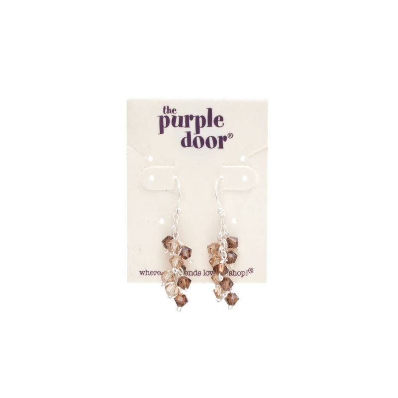 The Purple Door The Maria Dangle Earrings PDE-25-X Crystal