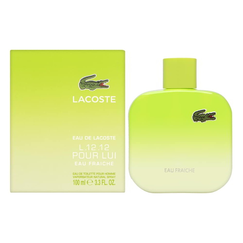 Eau de Lacoste L.12.12 Pour Lui Eau Fraiche by Lacoste for Men 3.3 oz Eau de Toilette Spray