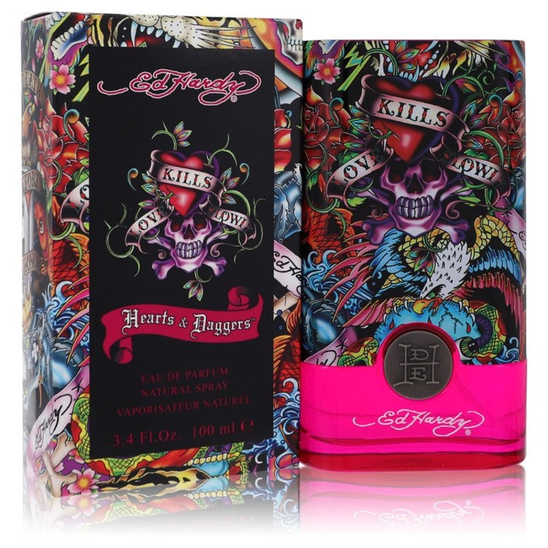 Ed Hardy Hearts & Daggers By Christian Audigier Perfume 3.4 Oz Edp Spray For Women – Box