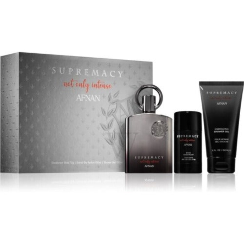 Afnan Supremacy Not Only Intense 3 Piece Gift Set 3 Piece Gift Set With 3.4 Oz EDP Spray