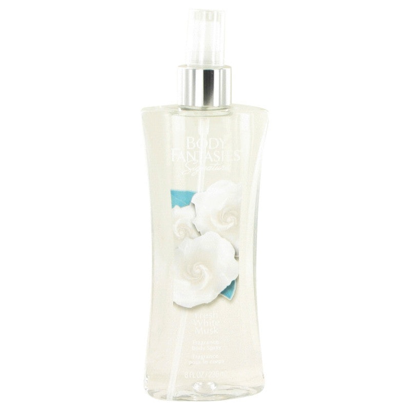 Body Fantasies Signature Fresh White Musk by Parfums De Coeur For Women Body Spray 8 oz