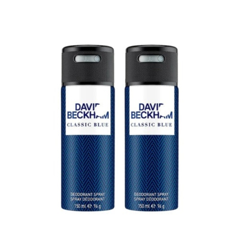David Beckham Classic Blue Deodorant For Men 150ml Pack of 2
