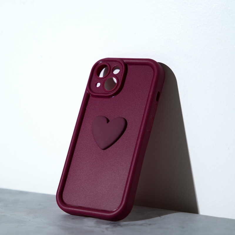 Chokore Heart Design Protective Phone Case IPHONE 13 Wine