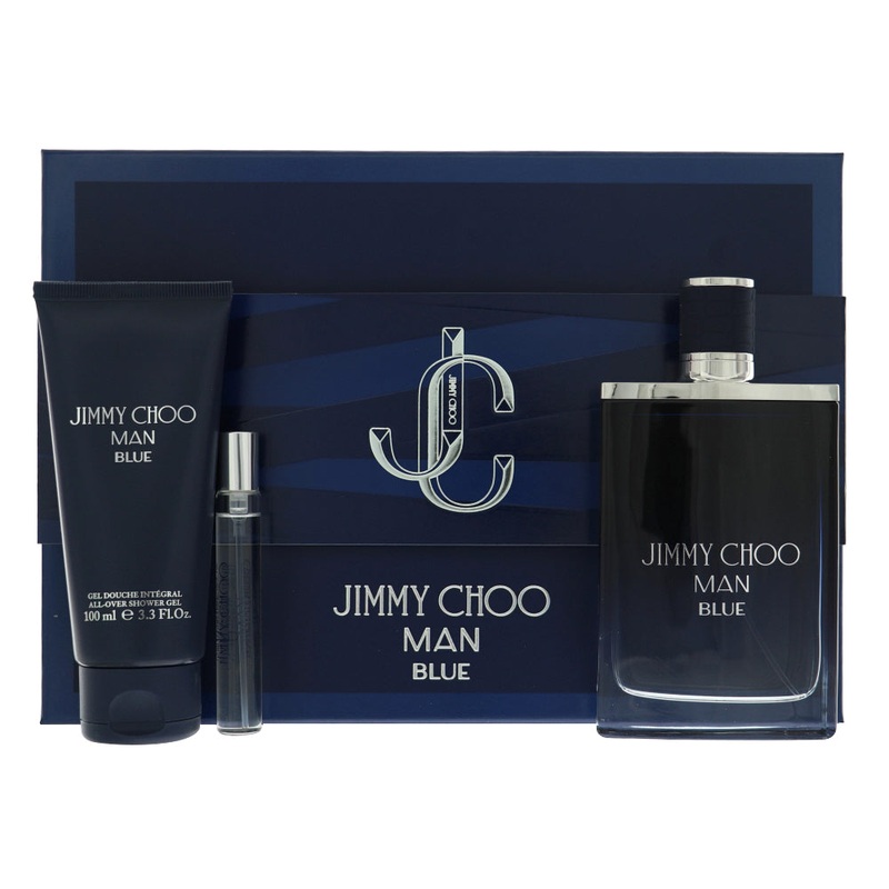 Jimmy Choo Man Blue By Jimmy Choo Gift Set 3 Pcs For Men