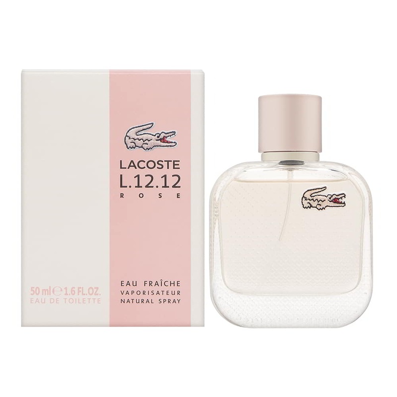 Lacoste L.12.12 Rose for Women 1.6 oz Eau de Toilette Spray