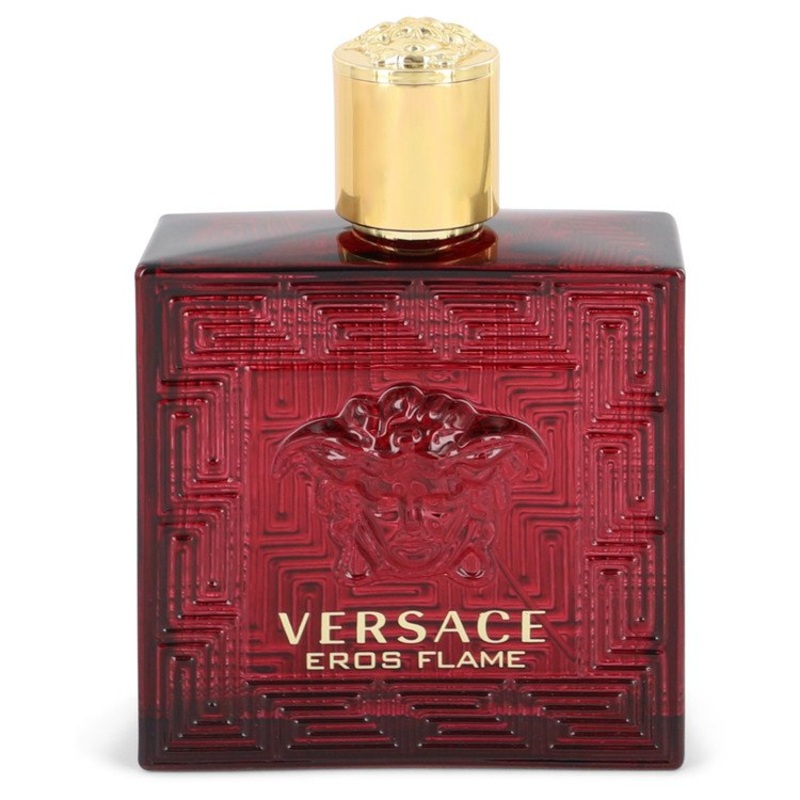 Versace Eros Flame Tester EDP Spray 3.4 Oz – With Cap Cologne by Versace for Men