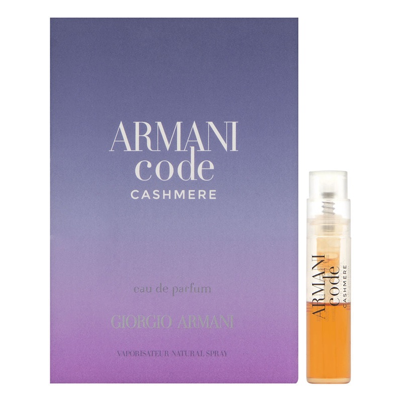 Armani Code Cashmere by Giorgio Armani Pour Femme 0.04 oz Eau de Parfum Vial Spray