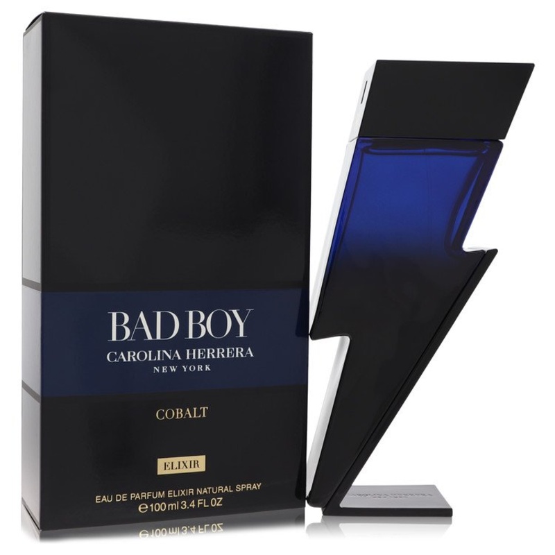 Bad Boy Cobalt Elixir by Carolina Herrera For Men Eau De Parfum Spray 3.4 oz