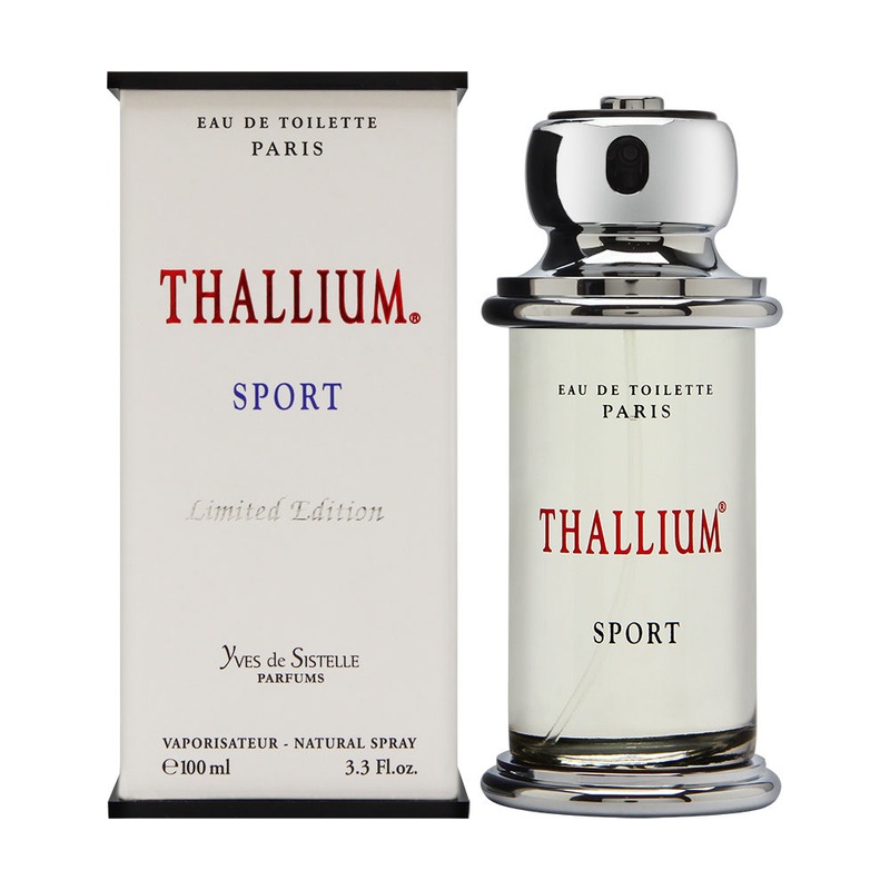 Thallium Sport by Yves De Sistelle for Men 3.3 oz Eau De Toilette Spray Limited Edition