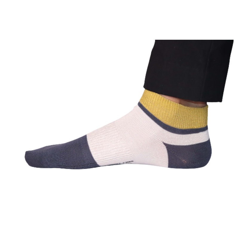 Chokore Navy Blue And Dark Grey Ankle Bamboo Socks