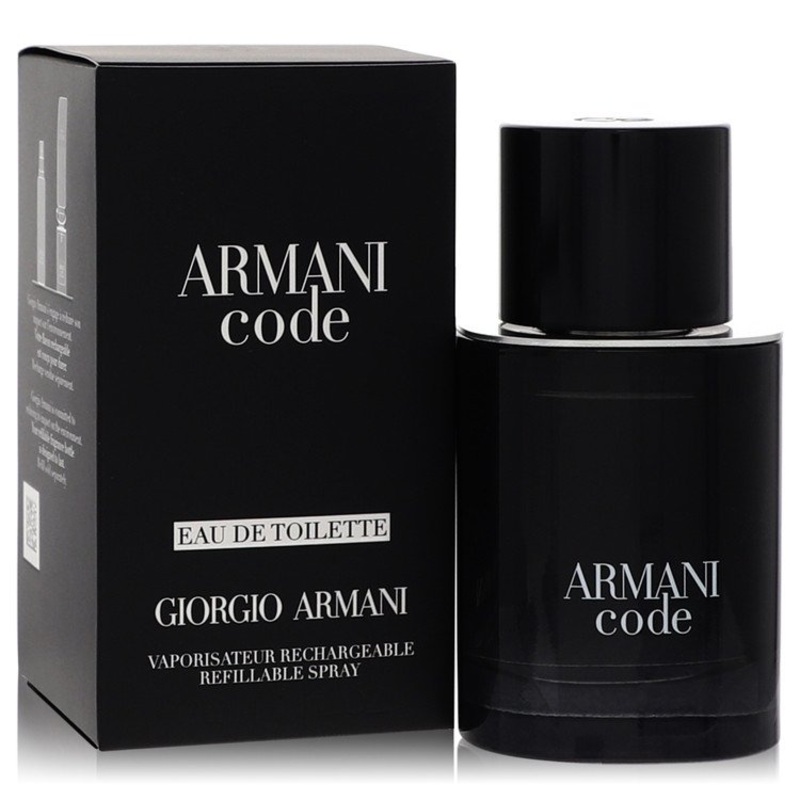 Armani Code By Giorgio Armani 1.7 Oz Eau De Toilette Refillable Spray For Men In Box