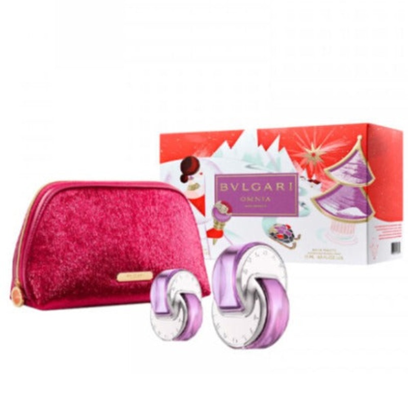 Bvlgari Omnia Amethyste 3 Piece Gift Set 3 Piece Gift Set With 2.2 Oz EDT