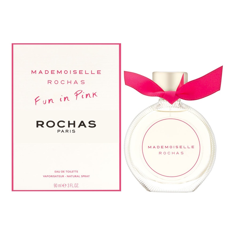 Mademoiselle Rochas Fun in Pink by Rochas Paris for Women 1.0 oz Eau de Toilette Spray