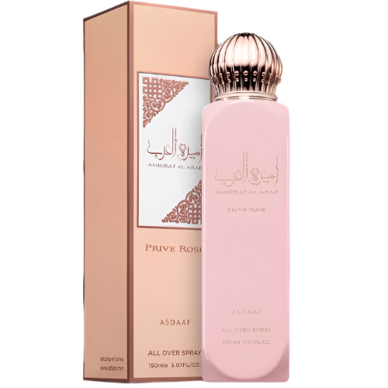 Lattafa Ameerat Al Arab Prive Rose All Over Spray 5.0 Oz