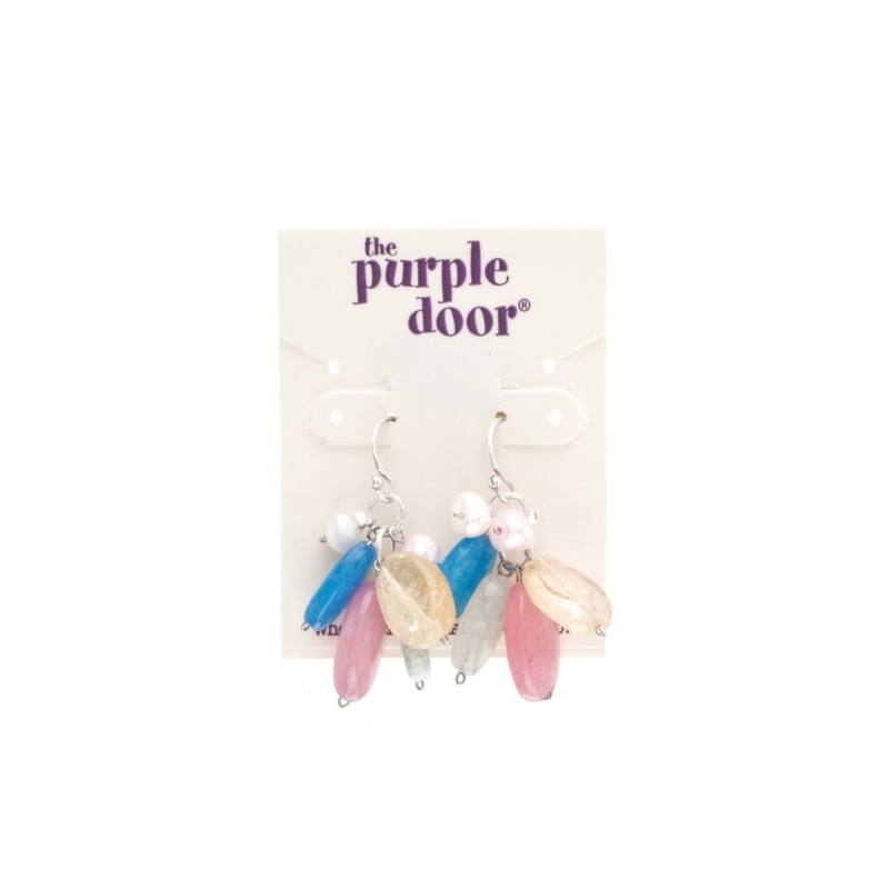 The Purple Door The Bitsy Earrings PDE-70-R Multi-Color