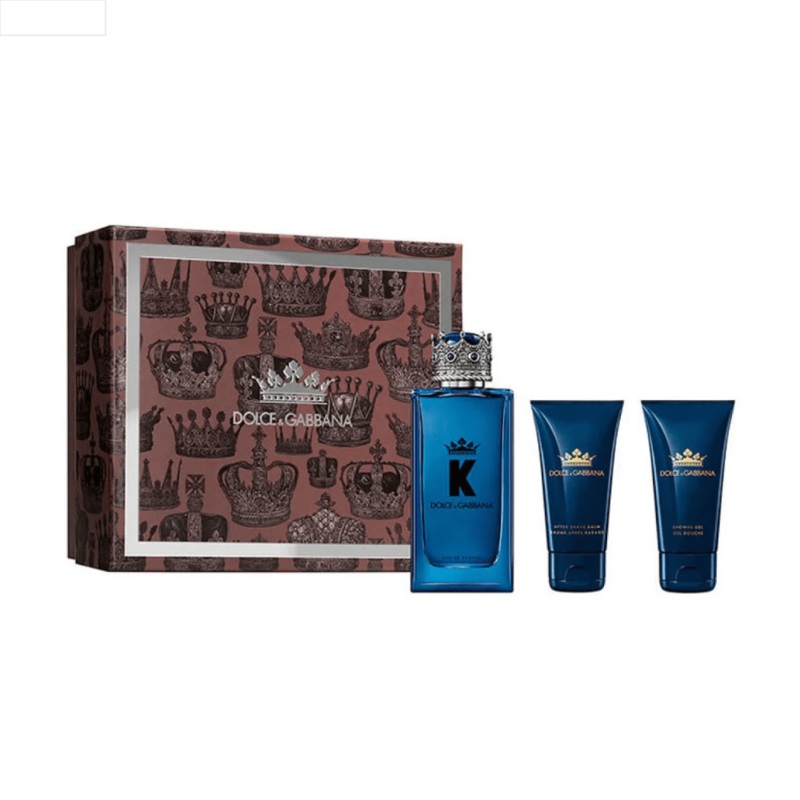 Dolce & Gabbana K Gift Set (100ml EDP + 50ml Shower Gel + 50ml Aftershave Balm)